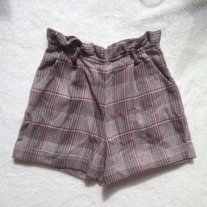 Modcloth plaid paperbag shorts
